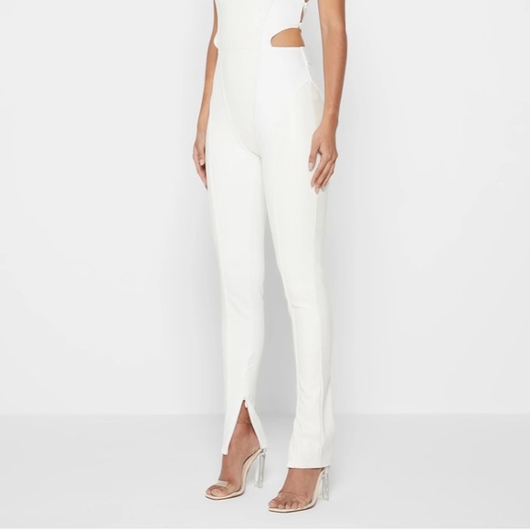 Maniere de Voir Vegan Leather Jumpsuit - Picture 7 of 11